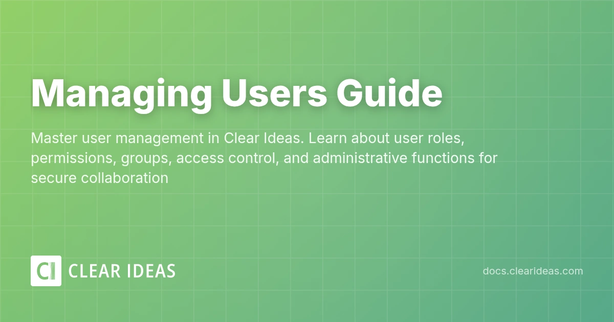 Managing Users | Clear Ideas Documentation