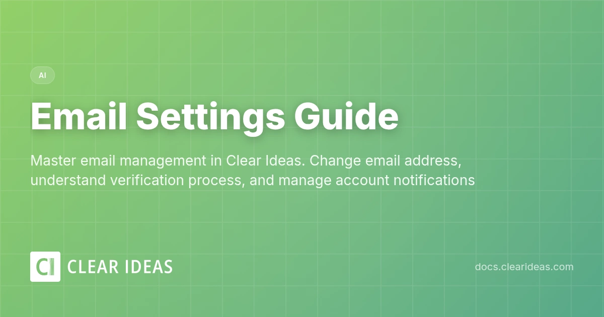 Email Settings | Clear Ideas Documentation