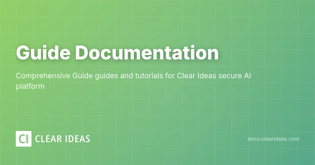 Guide | Clear Ideas Documentation